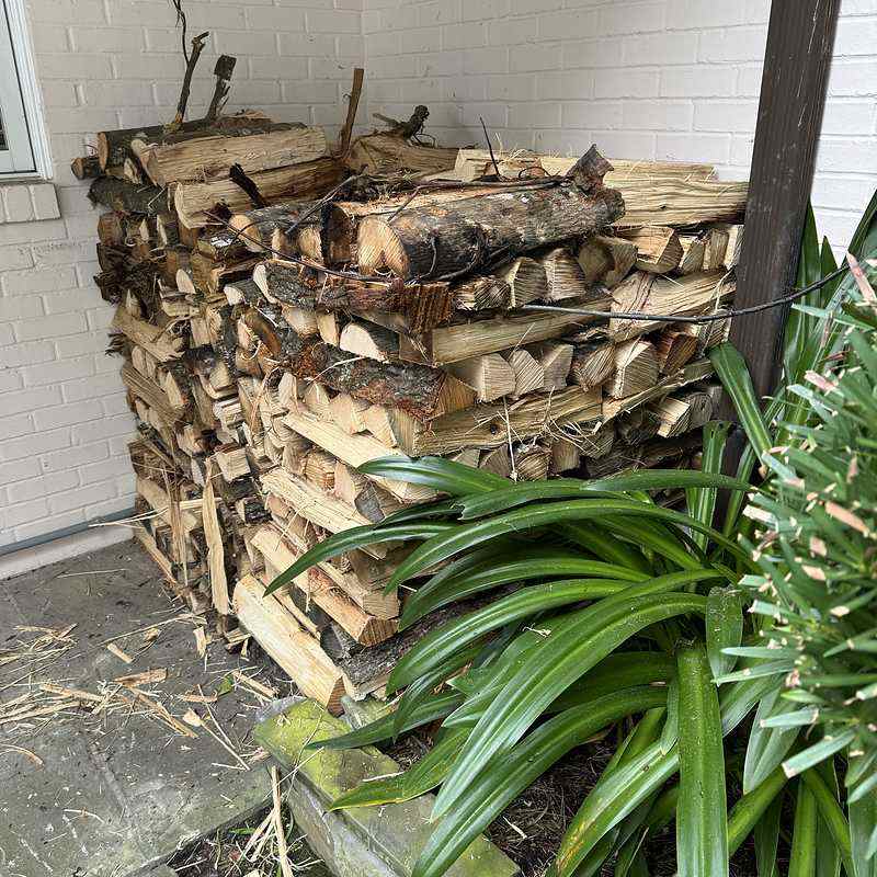 Premium kiln-dried oak firewood stacked and ready to burn