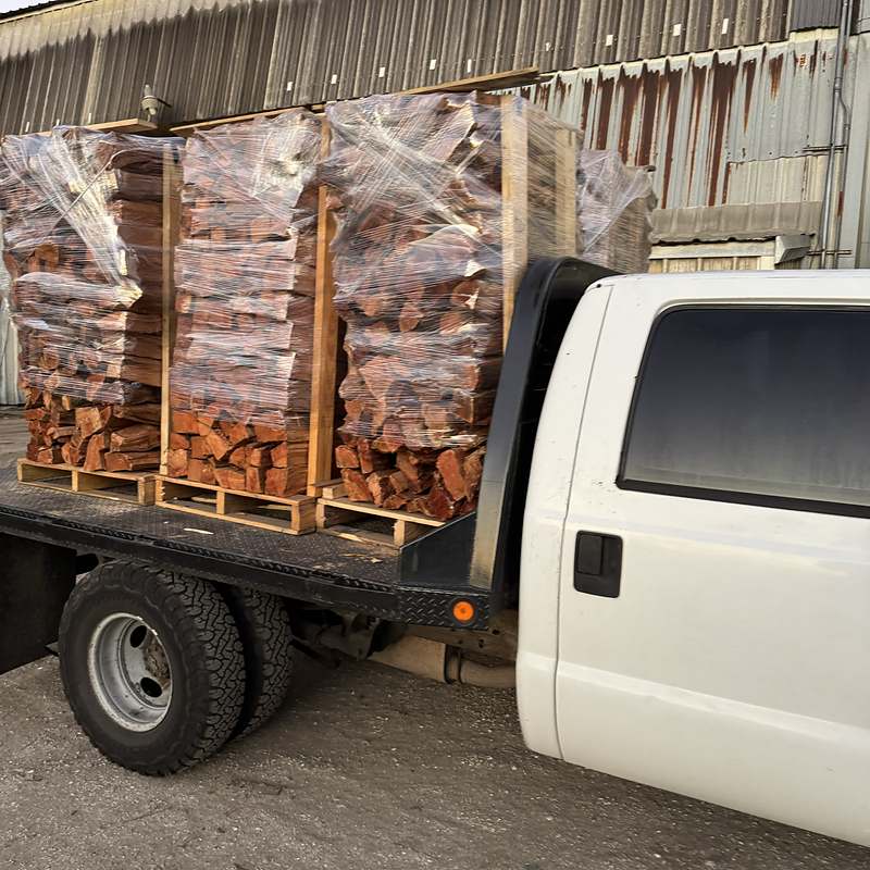 Wildman Firewood delivery truck scheduled for local delivery