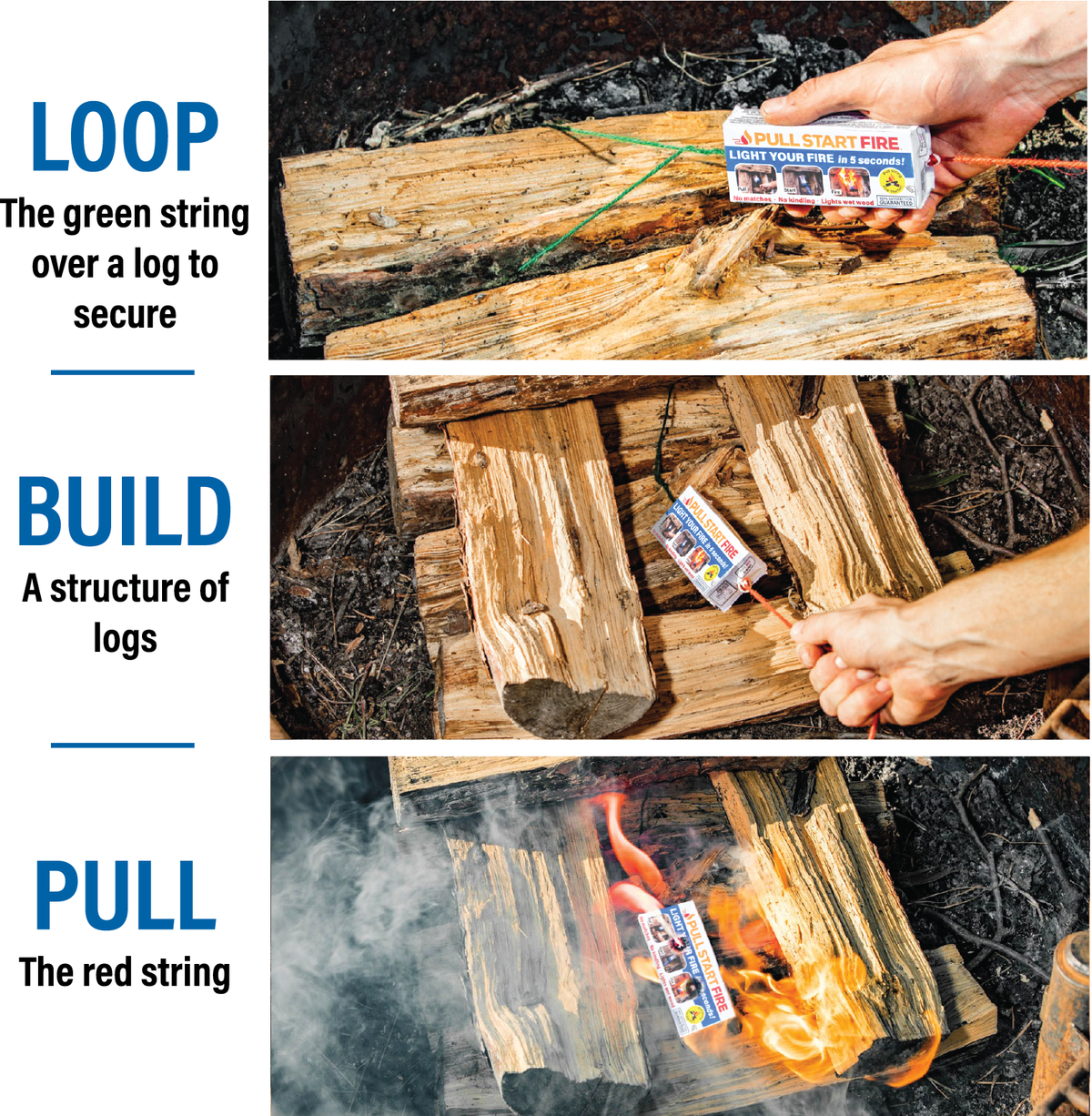 How to use a Pull Start Fire firestarter